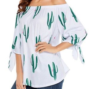 Cactus off shoulder top